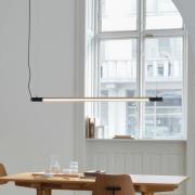 GEJST hanglamp Radent, zwart, lengte 70 cm, G13 LED