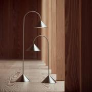 FRANDSEN LED vloerlamp op accu Grasp, roestvrij staal, hoogte 72 cm