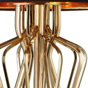 Tafellamp Ethan met marmer voet en stoffen kap