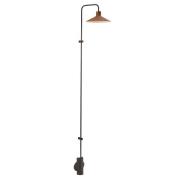 Bover LED wandlamp Platet A/06, zwart/terracotta, 154 cm