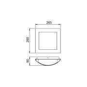 Elegante buitenwandlamp 439