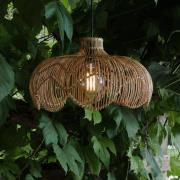 Buiten hanglamp Belle, natuurlijk rotan, Ø 43 cm, stekker IP44