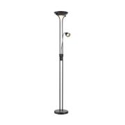 LED uplighter Modu, zwart, leeslampje, hoogte 180 cm, dimbaar.