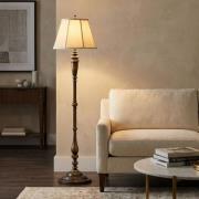 Vloerlamp Lincolndale met textiel-kap