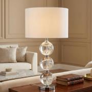 Textiel-tafellamp Bliss, witte kap