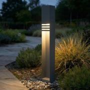 Lucande LED tuinpadverlichting Oxido, antraciet, hoogte 80 cm, IP44
