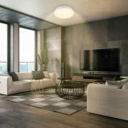 LED plafondlamp Nikan, mat wit, Ø 28,5 cm, 3.000 K