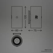 LED wandlamp op batterijen Isy, matzwart, kunststof, 3.000 K