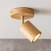 GOOD & MOJO plafondspot Java, 1-lamp, naturel, bamboe