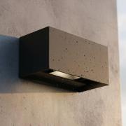 Ideal Lux buitenwandlamp Atom, zwart, 20 cm, metaal