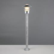 Tuinpadverlichting Ruvuuma, zinkkleurig, hoogte 100 cm, metaal, IP44