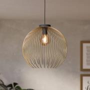 Hanglamp VENEZUELA, goud/zwart, Ø 40 cm, metaal, E27