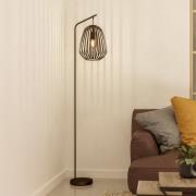 Vloerlamp Espinal, geborsteld brons, hoogte 170 cm, metaal E27