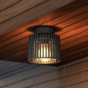 SHYNE buiten plafondlamp, zwart, 16 cm, metaal, IP54, E27