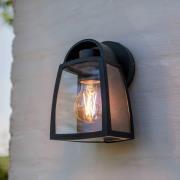 Buitenwandlamp KELSEY, zwart, hoogte 20 cm, metaal, IP44 E27