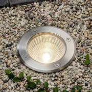 Arcchio LED-inbouwspot voor vloeren Thentos, Ø 12 cm, 60°, nikkel, IP6...