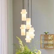 Hanglamp Pilule Up, glanzend wit, Ø 15 cm, glas