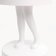 Kare LED-batterijlamp Animal Rabbit, wit, IP44, 29 cm