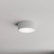 Plafondlamp Cleo, Ø 20 cm, IP54, grijs, metaal, E27