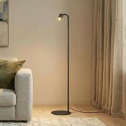 Vloerlamp Nex, zwart, metaal, hoogte 140 cm, GU10