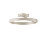 LED plafondlamp Saturn, Ø 40 cm, crèmekleurig met zilveren accenten, m...