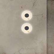 LED wandlamp Allison, ijzer/wit, Ø 30 cm, metaal