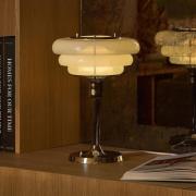 MARKET SET Tafellamp Sunset, mistwit, glas, E27