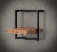 Vico Edge - wandschap - 30 x 25 x 30 cm - acaciahout