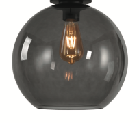 Artdelight Marino - glazen lampenkap - Ø 30 cm - gerookt