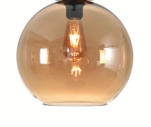 Artdelight Marino - glazen lampenkap - Ø 30 cm - amber