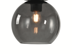 Artdelight Marino - glazen lampenkap - Ø 20 cm - gerookt