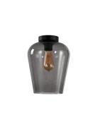 Artdelight Tombo - plafondverlichting - Ø 23 x 27 cm - gerookt