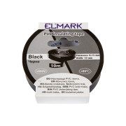 Elmark isolerende PVC tape 19mm - 10 meter lengte - zwart