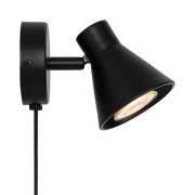 Nordlux Eik - Opbouwspot - Ø8,6 x 15 x 8 cm - zwart