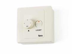 Faro Wall Controle - schakelaar voor ventilatoren - 9 x 9 x 4 cm - wit