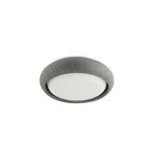 Faro Anga - plafondlamp - Ø 24 x 6,5 cm - 15W LED incl. - IP44 - donke...