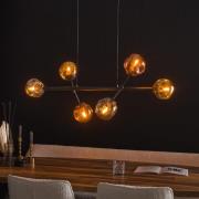 Vico Gene Tricolor 6L - hanglamp - 110 x 40 x 150 cm - chroom, goud en...