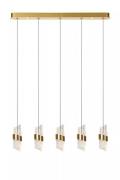 Lucide Kligande - hanglamp - 84 x 8 x 150 cm - 5 x 7,8W LED incl. - go...