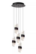 Lucide Kligande - hanglamp - Ø 30 x 150 cm - 5 x 7,8W LED incl. - zwar...