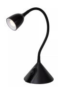 Lucide Milo - tafellamp - Ø 12,8 x 50 cm - 3,2W LED incl. - zwart