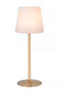 Lucide Tyon - oplaadbare tafellamp - Ø 15 x 41 cm - 2W dimbare LED inc...