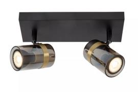 Lucide Upton - opbouw spot 2L - 26 x 9,5 x 12,5 cm - gerookt