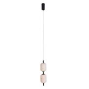 Maxlight Elena - hanglamp - Ø 12 x 220 cm - 8W dimbare LED incl. - zwa...
