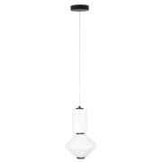 Maxlight Akiko - hanglamp - Ø 20 x 150 cm - 16W LED incl. - zwart en o...