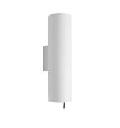 Maxlight Laxer - opbouw wandlamp - Ø 7 x 9 x 25,5 cm - wit en zwart