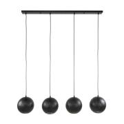 Vico Drop Glass - hanglamp - 164 x 30 x 150 cm - zwart