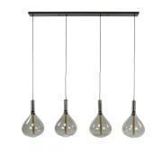Vico Drop Glass - hanglamp - 164 x 30 x 150 cm - zwart