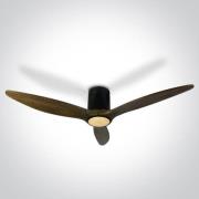 ONE Light Black Body - plafondventilator met licht en afstandsbedienin...