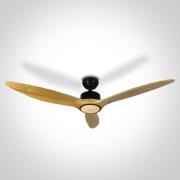 ONE Light Black Body - plafondventilator met licht en afstandsbedienin...