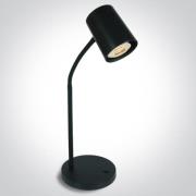 ONE Light Office & Kitchen - tafellamp - Ø 7,2 x 40 cm - zwart